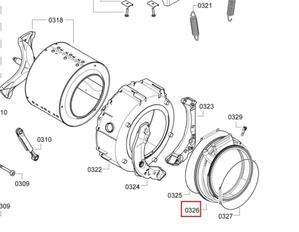 Манжета люка 684526 Bosch/Siemens