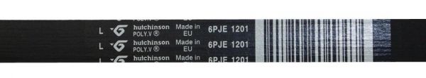 Ремень 1201 J6 стиральной машины Ariston/Indesit, (черный)