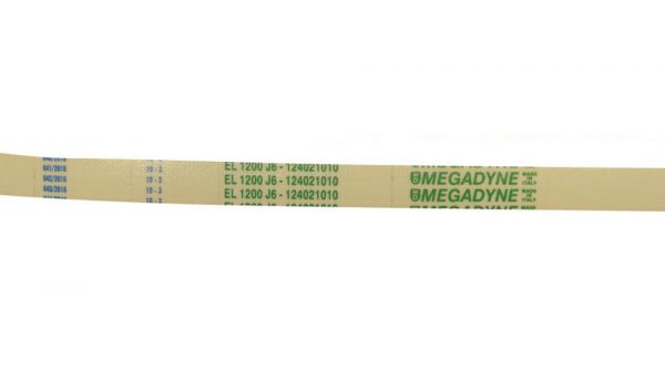 Ремень EL 1200 J6 Megadyne для стиральной машины, (белый)
