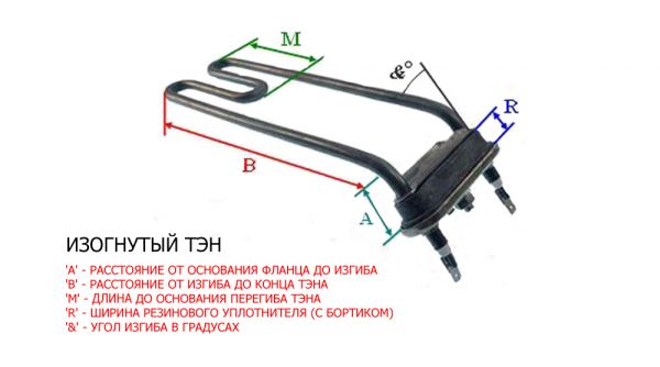 Тэн 050575 для стиральной машины Ariston/Indesit