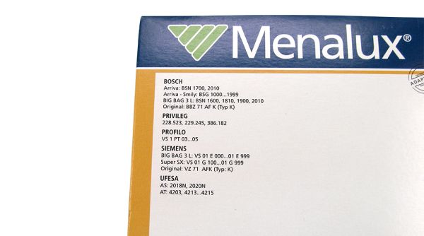 Мешок-пылесборник Menalux 2001, комплект 5 шт.