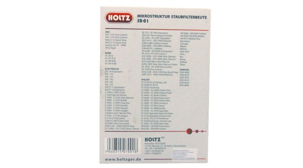 Мешок-пылесборник Holtz SB-01 для пылесосов