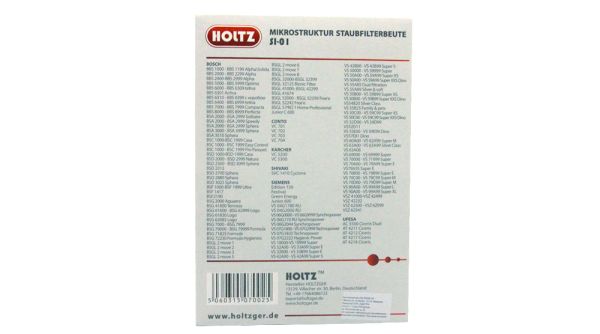 Мешок-пылесборник Holtz SI-01 для пылесосов