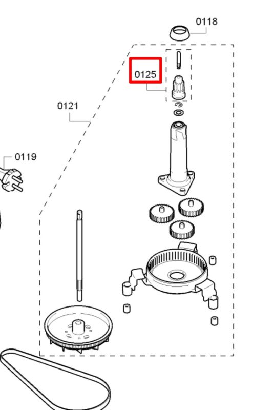 Наконечник штока 620830 кухонного комбайна Bosch