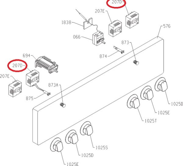 Переключатель мощности 716270 конфорок плит Gorenje